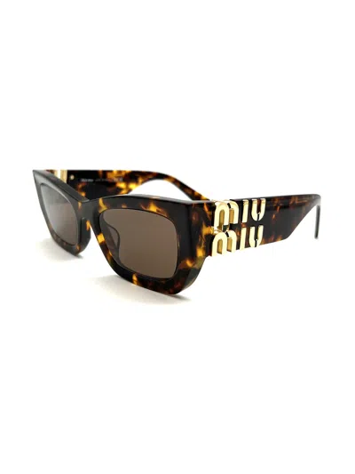 Miu Miu 09ws Sole Sunglasses In Brown