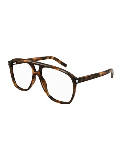 Saint Laurent Sl 596 Dune Opt Eyewear In Brown
