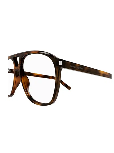Saint Laurent Sl 596 Dune Opt Eyewear In Brown
