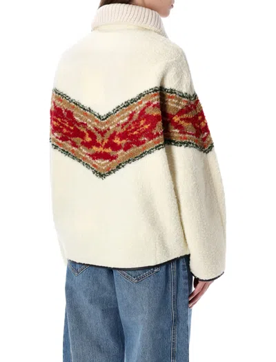 Isabel Marant Étoile Marner Oversize Half Zip Jumper In Neutral