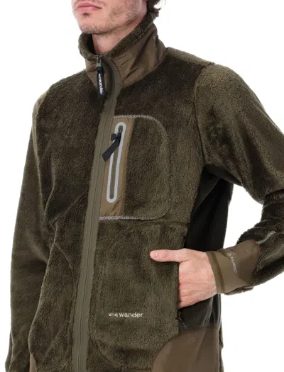 And Wander 18 High Loft Fleece Jacket In Green