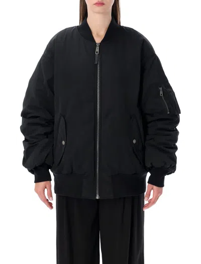 Dolce & Gabbana Nylon Jacket With Wrinkled Effect In Black