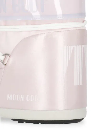 Moon Boot Icon Low Pearly Ankle Boots In Pink