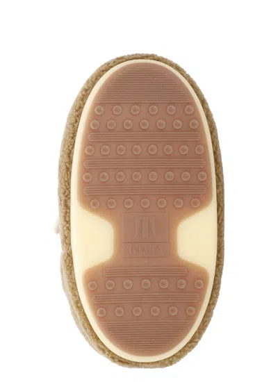 Moon Boot Icon Low Fleece Ankle Boots In Brown