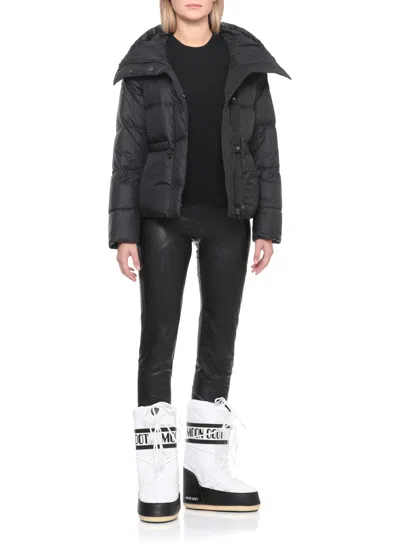 Moon Boot Icon Shell And Faux Leather Snow Boots In White