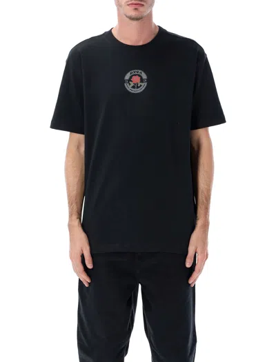 Rvca Roses Poster T-shirt In Black