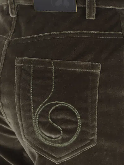 La Doublej The Flare Pants In Brown