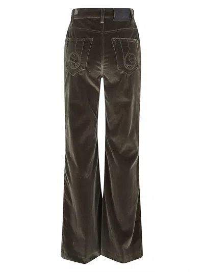 La Doublej The Flare Pants In Brown