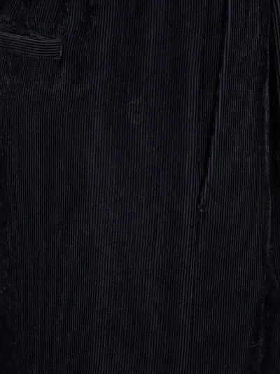 Forte Forte Fluid Chic Velvet Low Waist Pants In Black