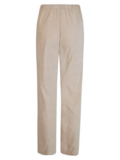 Forte Forte Double Velvet Regular Waist Pants In Brown