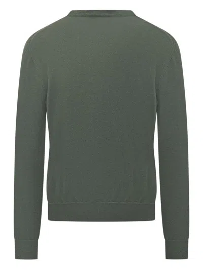 Malo Crew-neck Sweater In Green