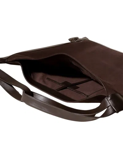 Hereu Knotted-detail Leather Shoulder Bag In Brown