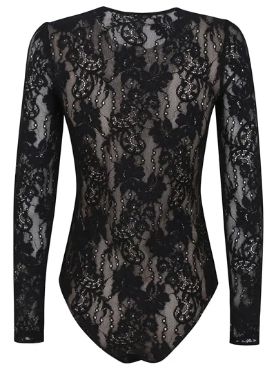 Zimmermann Lace Bodysuit In Black
