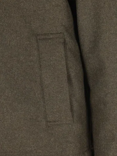 Woolrich Adjustable Waist Overshirt Pockets In Green