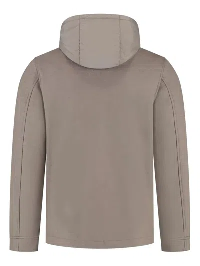 Woolrich Knitted Wool Shirt Jacket In Gray