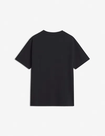 Maison Kitsuné Double Fox Patch Cotton Jersey T-shirt In Black