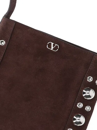 Valentino Brown Nellcote Small Crossbody Bag In Brown