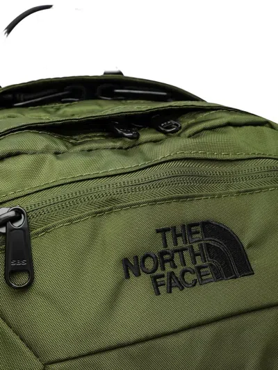 The North Face Backpack With Front Zip Pocket And Bungee Cord System In Green