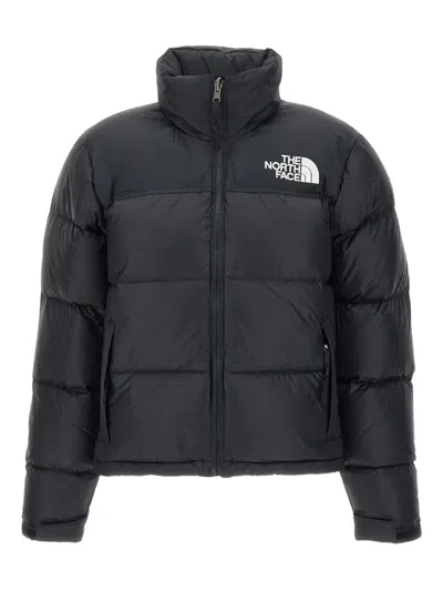 The North Face Nuptse Water Repellent 700 Fill Power Down Short Puffer Jacket In Black