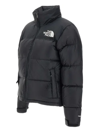 The North Face Nuptse Water Repellent 700 Fill Power Down Short Puffer Jacket In Black
