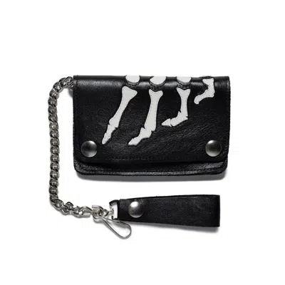 Awake Ny Vanson Bones Chain Wallet In Black