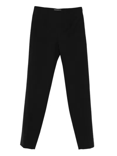 Pt Torino Tailored Straight-leg Trousers With Seam Detailing In Black