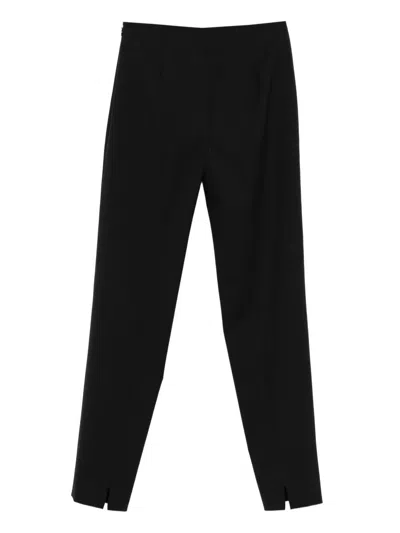 Pt Torino Tailored Straight-leg Trousers With Seam Detailing In Black