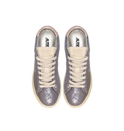 Autry "dallas Low Sparkling" Sneaker In Black
