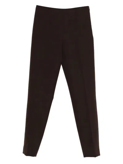 Pt Torino Tailored Black Trousers With Straight-leg Cut In Multi