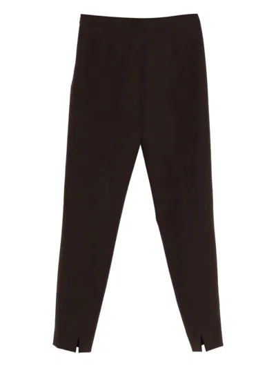 Pt Torino Tailored Black Trousers With Straight-leg Cut In Multi