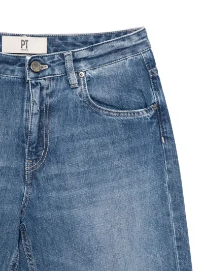 Pt Torino Vptiz0.oa5070 Cotton Trousers In Blue