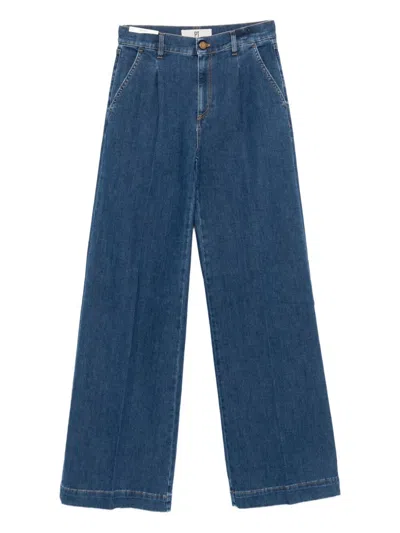 Pt Torino Pleated Trousers In Blue