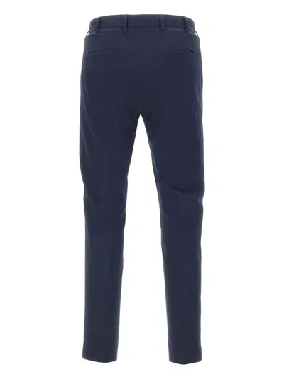 Pt Torino Tailored Trousers With Belt Loops And Pockets In Blue