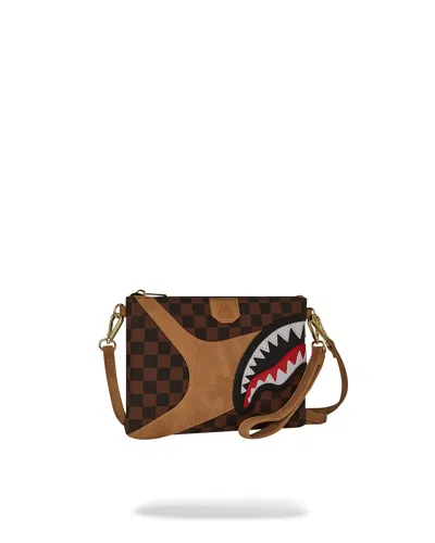 Sprayground Hennyville Crossover Clutch In Brown