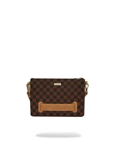 Sprayground Hennyville Crossover Clutch In Brown