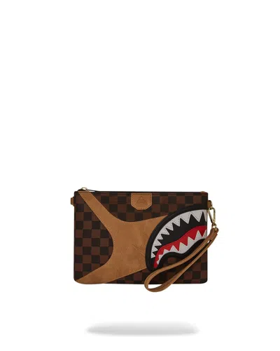 Sprayground Hennyville Crossover Clutch In Brown