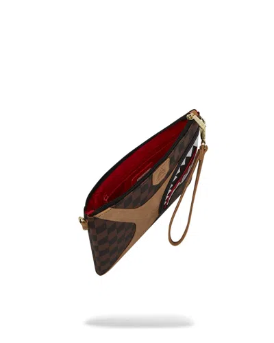 Sprayground Hennyville Crossover Clutch In Brown