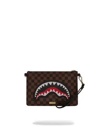 Sprayground Sawtooth Sharks In Paris Crossover Clutch In Multi