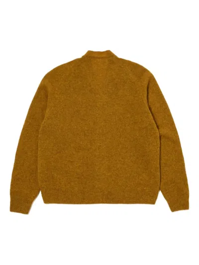 Universal Works Button-front Wool Cardigan In Blue