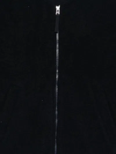 Universal Works Wool Fleece Zip Bomber In Black