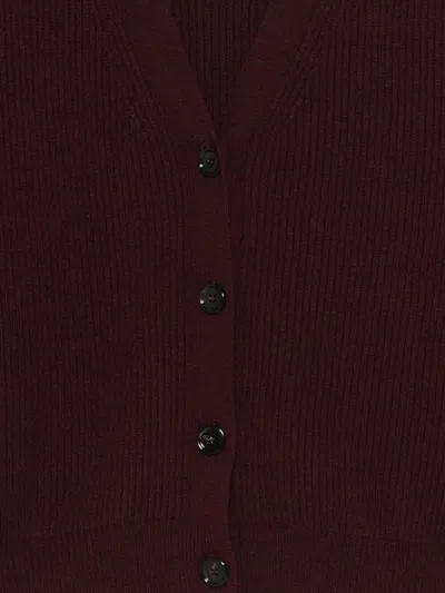 Dondup Buttoned Cardigan In Red