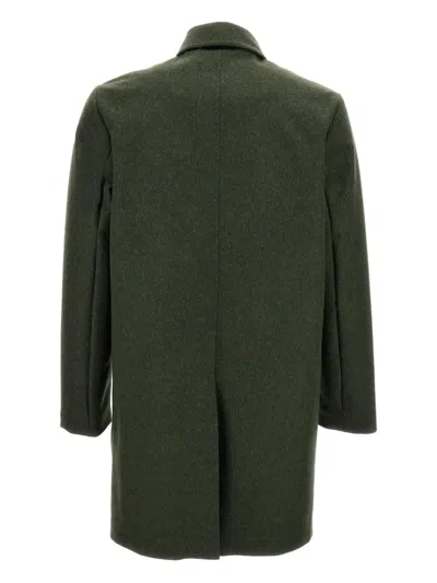 Rrd - Roberto Ricci Design Loden Floating Coat Jkt In Green