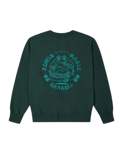 Edwin Music Channel Sweatshirt In Green