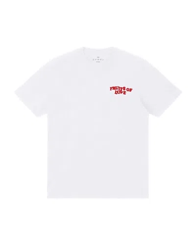 Edwin Fruits Of Love Ts In White