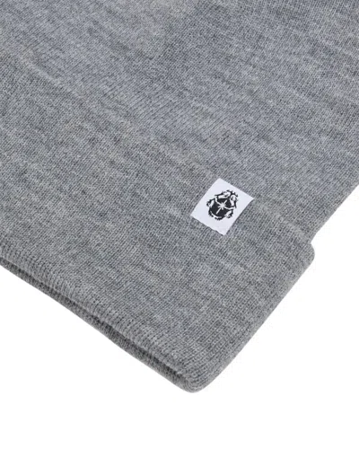 Edwin Logo-patch Beanie Hat In Gray