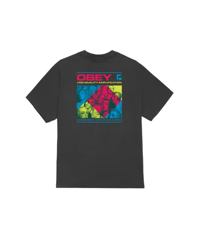 Obey High Quality Amplification Tee In Black