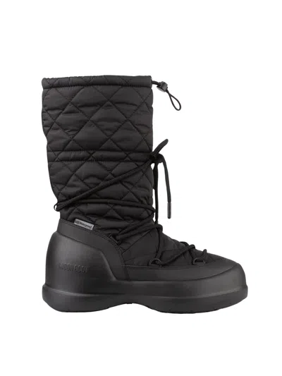 Moon Boot Mb Mezzaluna Quilted Hig In Black