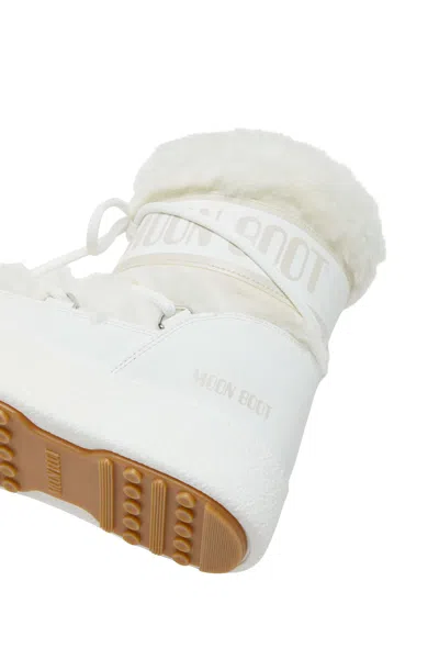 Moon Boot Mb Ltrack Faux Fur Wp In White
