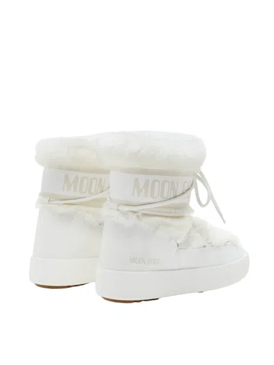 Moon Boot Mb Ltrack Faux Fur Wp In White