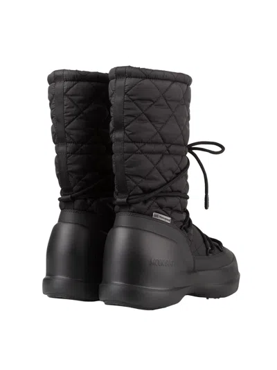 Moon Boot Mb Mezzaluna Quilted Hig In Black